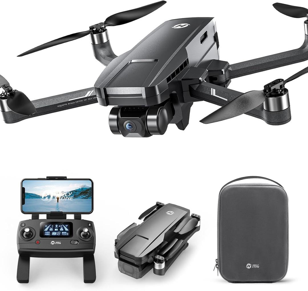 Holy Stone HS720G GPS Drones with Camera for Adults 4K, 2-Axis Gimbal, 120FOV, Brushless Motor, 5G WiFi Transmission, Optical Flow, Follow Me, Smart Return Home, Professional FPV Drone for Beginner