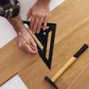 2Pack 7 Inch Plastic Carpenter Square, Triangle Square, Measuring Tool for Carpentry , Engineering, and Construction