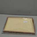 Oirlv Wood Flat Jewelry Tray Stackable Jewelry Drawer Organizer Showcase Jewelry Holder (Creamy-white flat tray)