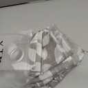 XTMYI Bathroom Window Curtain, Gray and White Leaf Pattern Short Sheer Curtains for Bedroom, 48 Inch Length (Grey)