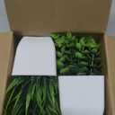 Der Rose 2 Pack Small Fake Plants Mini Artificial Potted Plants for Table Desk Home Bathroom Office Decor (Green)