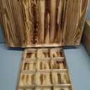 Jewelry Display Case for Vendors, Earring Case, Multi-Layer Storage Holder for Earrings, Bracelets necklaces and Rings (Brown)