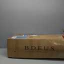 BDEUS Dual Layer 5 Inch Memory Foam Mattress Topper Queen Size, 2 Inch Gel Memory Foam Plus 3 Inch 1450 GSM Down Alternative Quilted Pillow Top Mattress Pad Cover,Dark Gray
