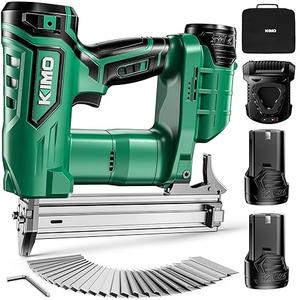 KIMO 18 Gauge Cordless Brad Nailer Battery Powered w/2X2.0 Batteries & Charger, 5000pcs Nails, 2 Modes with Single & Contact Firing