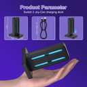 3 x Switch 2 Joycon Charger 4 in 1 Switch 2 Charging Dock Only for Switch2 Joycon Controller, Portable & Detachable