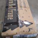 Full Size Platform Bed Frame with Upholstered Headboard, Wooden Slats, No Box Spring Needed (Beige, King) (Black, Queen)