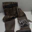 Fishing Waders for Men, 2-Ply Nylon/PVC Waterproof Women Chest Wader with Boots, Bootfoot Hunting Waders (M05/W07, Brown)