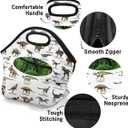 Kids Lunch Box for Boys Girls Insulated Neoprene Dinosaur Forest Children Lunch Bags Sturdy Soft Bag & Reusable Cooler Lunch Thermal Meal Tote Kit for School