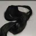 SEIKEA Clip in Ponytail Extension Wrap Around Long Straight Pony Tail Hair 28 Inch Synthetic Hairpiece - Black