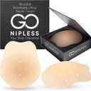 Go Nipless Pasties Nipple Covers for Women with Lift Size A-D | Reusable, Adhesive Bra Push Up | Lifting Nipple Covers for Backless Outfits & Strapless Dresses | Sticky Bra Lift for Natural Push Up