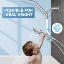 MakeFit Dual Filtered Rain Shower Head Combo, Handheld Shower Head with Adjustable Bar - Rainfall Shower Head And Showerhead with Filter for Hard Water - Removes Chlorine
