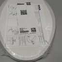 KOHLER K-4636-0 Cachet Elongated, Grip-Tight Bumpers, Quiet-Close Release Hinges, Quick-Attach Hardware, No Slam Toilet Seat, White