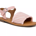 sugar Santine 2 Girls' Flat Sandals, Color Pink, Size 5