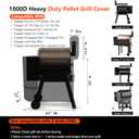 [Upgraded 1000D Heavy Duty Fabric] Grill Cover for Traeger Pro 22/575 Series BAC503, Waterproof Wood Pellet Smoker Cover, Tear & Fade Resistant with Buckle &Zipper, for Traeger Lil'Tex Elite, Eastwood