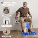 Raised Toilet Seat with Handles for Seniors, Toilet Seat Riser