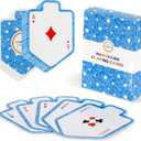 The Dreidel Company 3-Pack Hanukkah Playing Cards, Shaped Games Playing Cards, Standard Playing Card Decks for Card Activities Jewish Holiday Game Themed Party Supplies Games Gifts (Pack of 3)