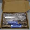 Patelai Serving Utensils Set Include Stainless Steel Large Spoons Slotted Spoons Forks Tongs Soup Ladle and Pie Server for Parties Buffet Catering, Dishwasher Safe(Silver,10 Pieces)