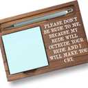 Funny Coworker Gift Sticky Note Holder, Sarcastic Office Desk Organizer, Appreciation Thank You Gift for Coworker Friend Boss, Funny Desk Accessory PB065