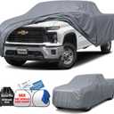 Truck Cover Waterproof All-Weather,Outdoor Full Exterior Pickup Covers(Length 251-262 inch) Custom Fit for Chevrolet Silverado 2500 3500,Ford F350,GMC 2500 etc Size T7(See Size Chart)