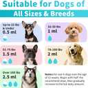 Flea & Tick Drops for Dogs  Natural Prevention with Neem, Oregano & Pumpkin Seed Oil  Liquid Supplement, Beef Flavor, 2 FL Oz, Long-Lasting Protection for All Breeds & Sizes