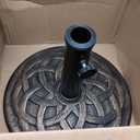 BACKYARD EXPRESSIONS PATIO HOME GARDEN 911554 21 Pound Umbrella Base, Bronze, 17.5 Inches X 2.3 Inches