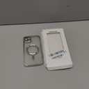 Misea Magnetic for iPhone 14 Plus Case Compatible with MagSafe [Never Yellowing] [Military Grade Drop Protection] Full Camera Lens Protector Plating Soft Clear Phone Case for Women Girls, Silver