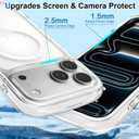 MZELQ for iPhone 17 Pro Max Case Crystal -White