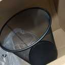 Mind Reader Mesh Trash Can, 16.65L (4.4 gal), Waste Paper Basket, Round, Office, Metal Mesh, Black
