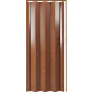 Techni Home Studio Series 36" W PVC Foldable Accordion Doors, Walnut