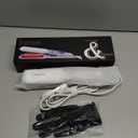 DORISILK Steam Hair Straightener and Curler Iron 2 in 1, Professional Salon Infrared Flat Iron Wide Tourmaline Ceramic Plate, Vapor Straighteners for Hair Instant Heat Up Adjustable Temp, 2 Inch White