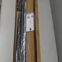 Tension Shower Curtain Rod 51-126In(4.25-10.5Ft), Long Shower Curtain Rod No Drilling for Window or Bathroom Patio, Adjustable Spring Shower Rod, Easy to Install Never Rust Rod Diameter 1.26Inch-Black