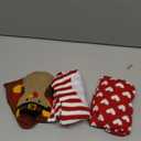 3 Pack Thanksgiving Christmas Valentine Dog Sweater, Knit Holiday Dog Sweater Thanksgiving Fall Warm Sweaters Outfit Clothes for Small Medium Large Dogs Pets (Turkey & Santa & Heart, Large)