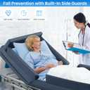 HOMBYS Waterproof Hospital Bed Mattress Cover with Built-in Side Guards, Mattress Protector with Fall Prevention Edge for Elderly Safety, Compatible with Standard 36"x76" Hospital Beds (Cover Only), 80" × 36" × 6"