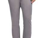 Izod Men's American Chino Flat Front Straight Fit Pant, Smoked Pearl, 32W x 34L