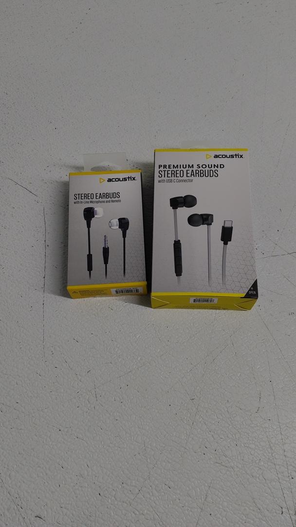 Acoustix Stereo Premium Earbuds, Acoustix Stereo Earbuds