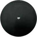 khtumeware 4-Pack Black Large Backplate of Kitchen Bifold Closet Cabinet Door Knob, 2-1/3 Inch Circle Escutcheon Back Plates for Bi-Fold Closet Doorknobs Barn Handles Pulls, Thick Round Wide Base