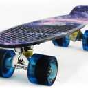 Skateboards Complete 22 Inch Mini Cruiser Retro Skateboard for Kids Boys Youths Beginners
