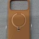 TORRAS Ostand Q3 Silicone for iPhone 17 Pro Max Case, Fit for MagSafe, 360 Spin Ring Stand, Liquid Silicone Cozy Vibrant Grip, Camera Control, Protective Case for iPhone 17 Pro Max, Pastel Orange