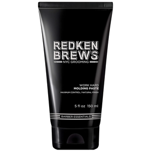 Redken Brews Molding Paste For Men For all Hair Types  High Hold & Maximum Control, Natural and Matte Finish, SulfateFree, 5 Fl Oz