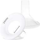 Nenesupply 24mm Soft Flange Compatible with Medela Breast Pump Parts Replace 24mm Flange for Medela Accessories Compatible with Pump in Style Parts Symphony Swing Harmony Pump and Personalfit Flex