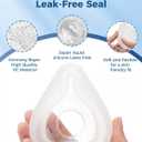 CPAP Masks, Full Face CPAP Mask with Headgear, Replacement Frame System for AirFit F20, Full Cover Assembly Set, Includes Elbow and Cushion, Large