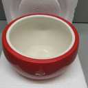 Ceramic Apple Shaped Food Storage Container with Lid, Red