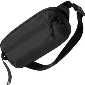 tomtoc 3.5L Sling Bag with RFID Blocking, Crossbody Bag Chest Shoulder Pack for Men and Women, Water-resistant Lightweight Casual Waist Fanny Pack for Travel/Daily Use (Black)