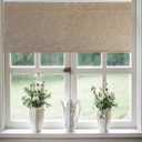Blinds for Windows Blinds Vinyl Roller Shade - Easy to Install Cordless Room Darkening Roller Shades for Indoor Windows - Block Out Light & UV, Thermal, Pull Down and Up (Suede, 55.25Wx72L)