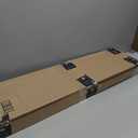 rabbitgoo Reeded Glass Window Privacy Film, Non Adhesive Frosted Glass Window Film, Static Cling, Removable, UV Heat Blocking, Anti-Glare, Decorative for Bathroom Living Room, 35.4 by 78.7 Inches