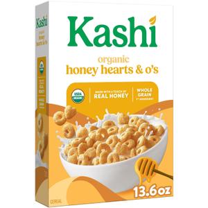 Kashi Honey Toasted Breakfast Cereal 13.6oz | Organic, Whole Grain (EXP 03/28/27)