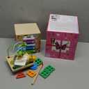 Wooden Activity Cube | Montessori Toys for 1 2 3 Year Old Toddlers | One Year Old 1st First Birthday Gift | Educational Toys for 12+ Months Baby Boys Girls | Bonus Sorting & Stacking Game (Pink)