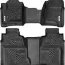 YITAMOTOR Floor Mats Compatible with Silverado/Sierra Crew Cab Bench Seat
All Weather Mats for 2014-2018 Silverado/Sierra 1500 & 2015-2019 2500HD 3500HD, TPE Rubber Floor Liners, LT Truck Accessories