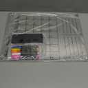 Magnetic Calendar for Refrigerator, Thick Acrylic Fridge Calendar with Strong Magnets, Clear Dry Erase White Board, 2in1 Monthly Weekly Planner, Family Organizer with 5 Color Visible Marker (Black) (12"W x 16"H)