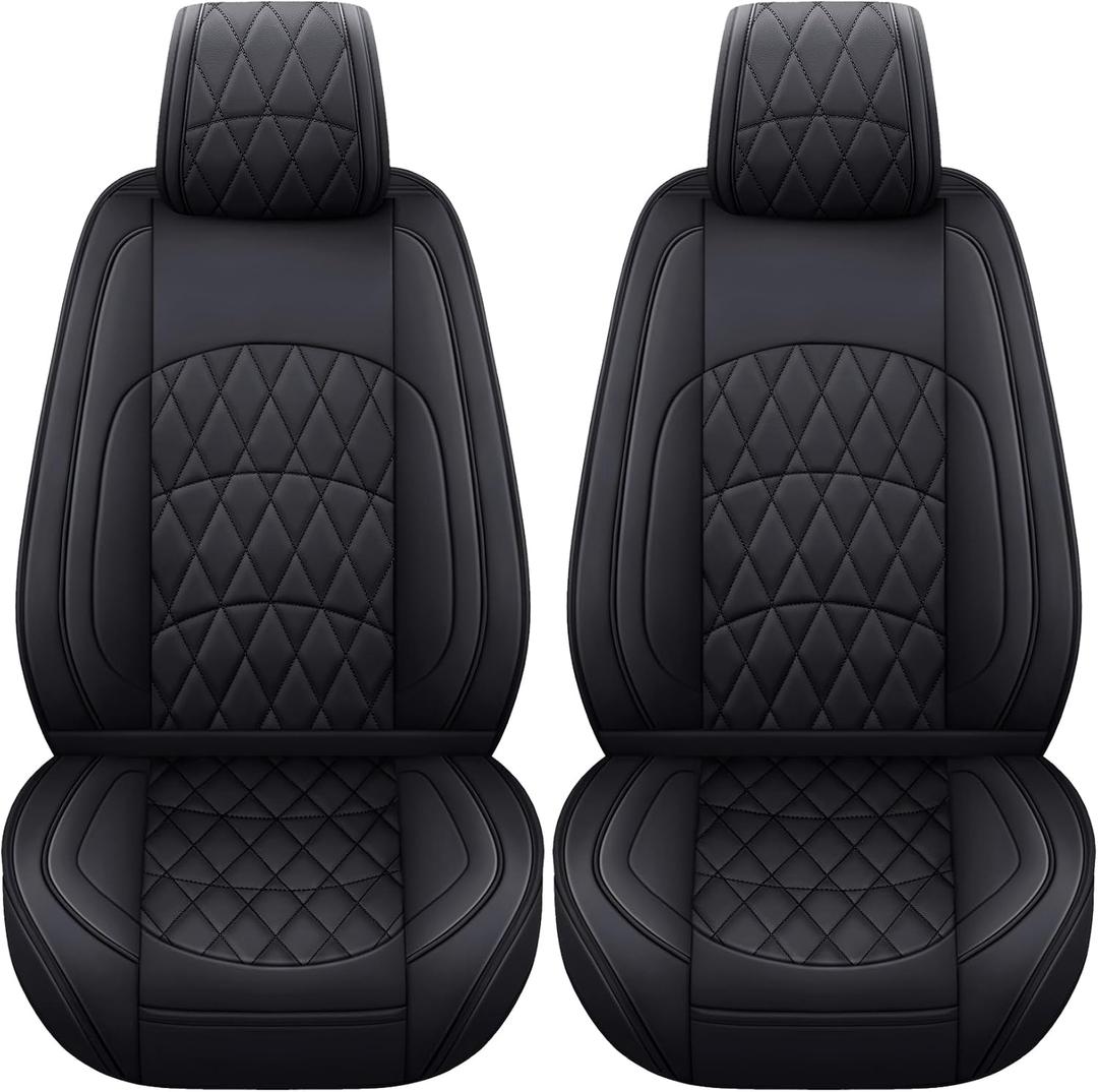 YIERTAI Seat Covers Compatible with Jeep Grand Cherokee 2011-2026 Pickup Truck Laredo Limited Classic Trackhawk Front Seats Airbag Compatiable Waterproof Leather Car Cushion Protectors